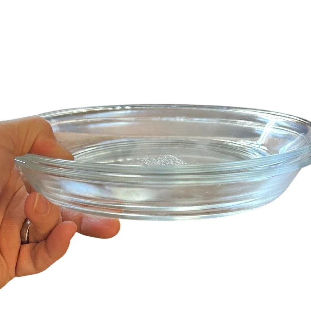 Set‎ of 2 PYREX Clear Glass Pie Plates Baking Dishes 9 Inch
